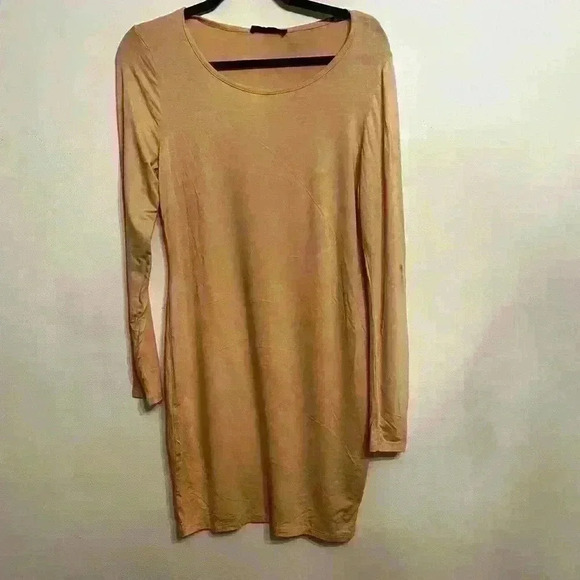 Missguided peach bodycon dress - Picture 1 of 3